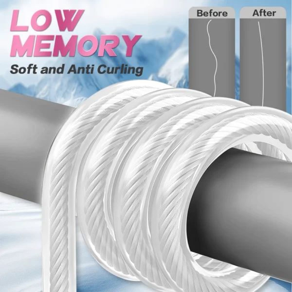 ZUKIBO Ice Braid Micro Ice Fishing Soft Braided Fishing Line,Zero Memory Super Stong Pro Grade Power Ice Braided Line 100m - Image 3