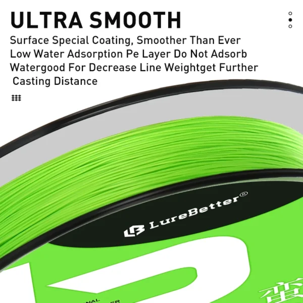 ZUKIBO MANSI 12+1 Strands Braided Fishing Line Smooth Durable Multifilament PE Line Abrasion Resistant Braided Line Ultra Thin - Image 3